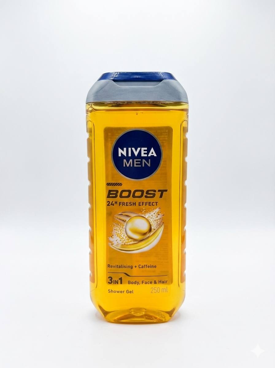 NIVEA MEN Boost – Gel Douche 3-en-1 (250 ml)