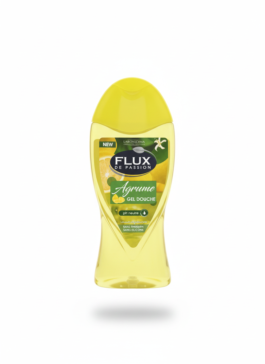 🍋 Gel Douche Flux de Passion – Agrume (265ml)