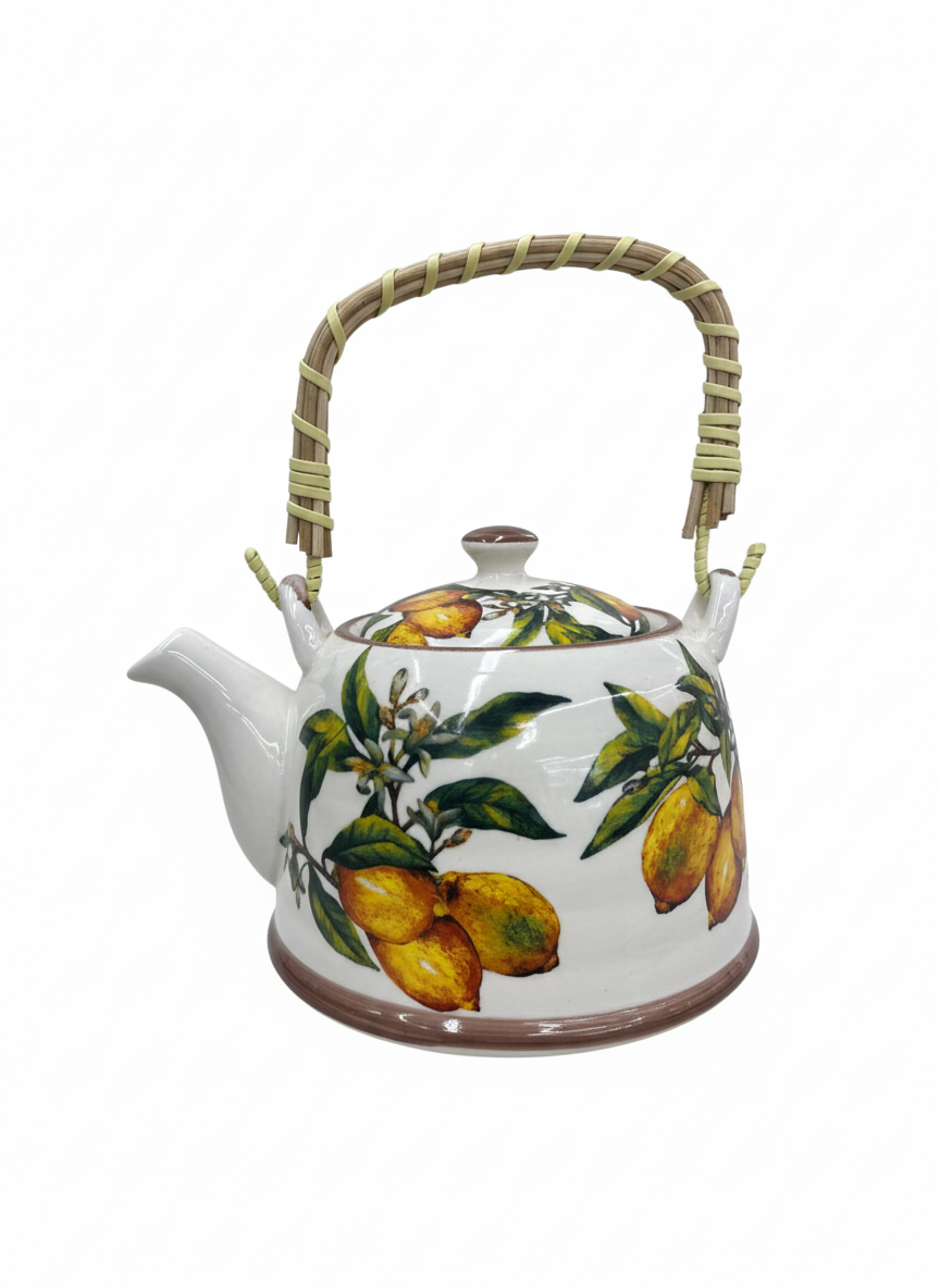 Théière Fleurie "Verger de Citrons"