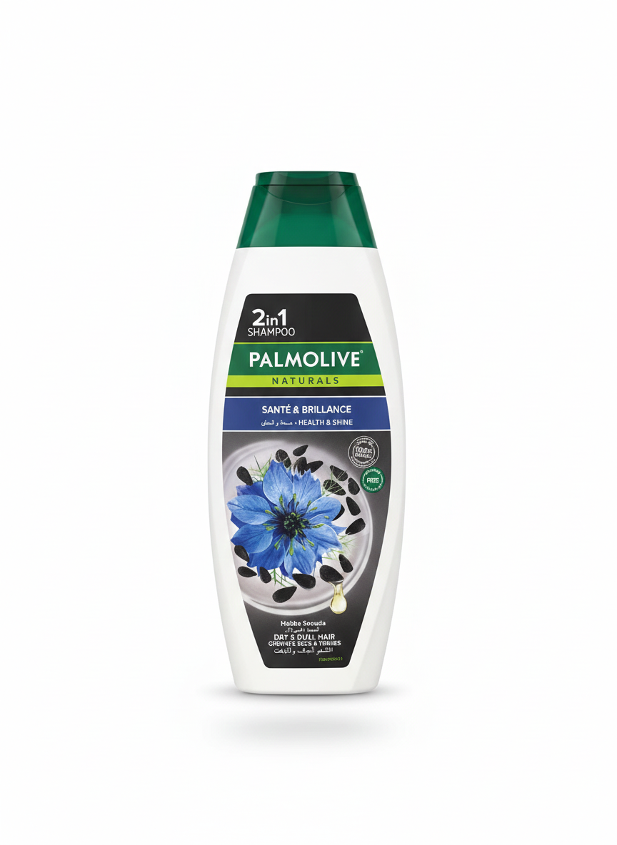 Shampoing 2en1 Palmolive Naturals – Santé & Brillance