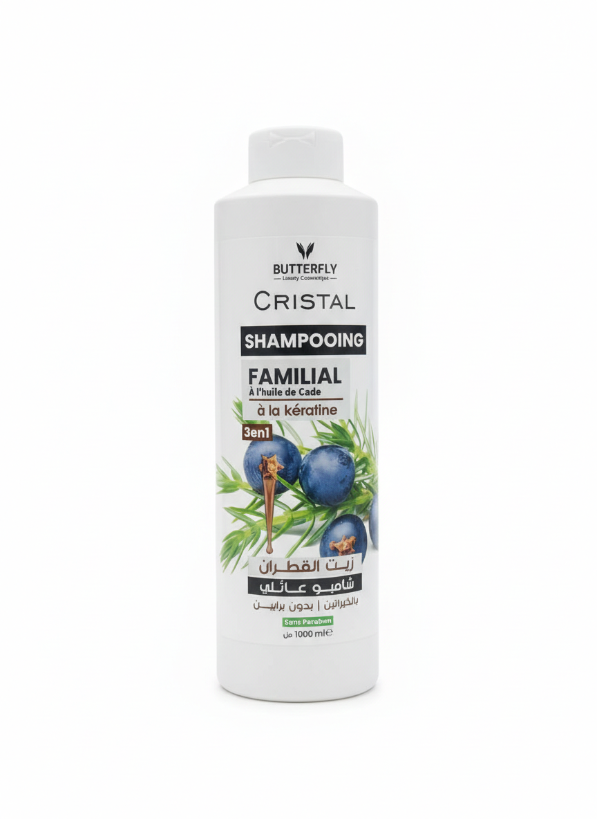 Shampoing Cristal "Familial" à l'Huile de Cade & Kératine