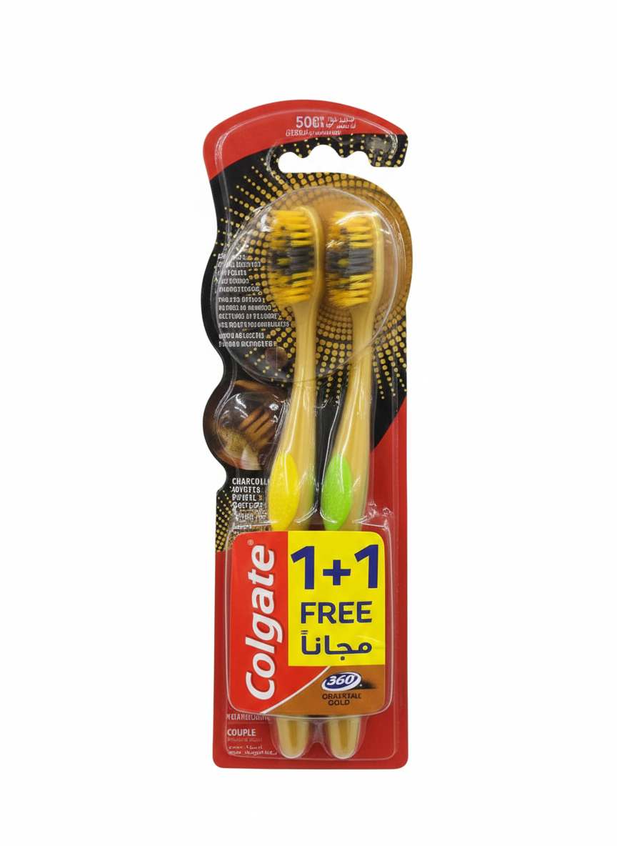 Brosses à dents Colgate 360° Gold Charcoal.