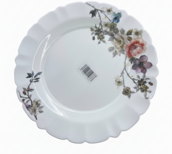 Assiette Plate à Rebords Ondulés 10.5