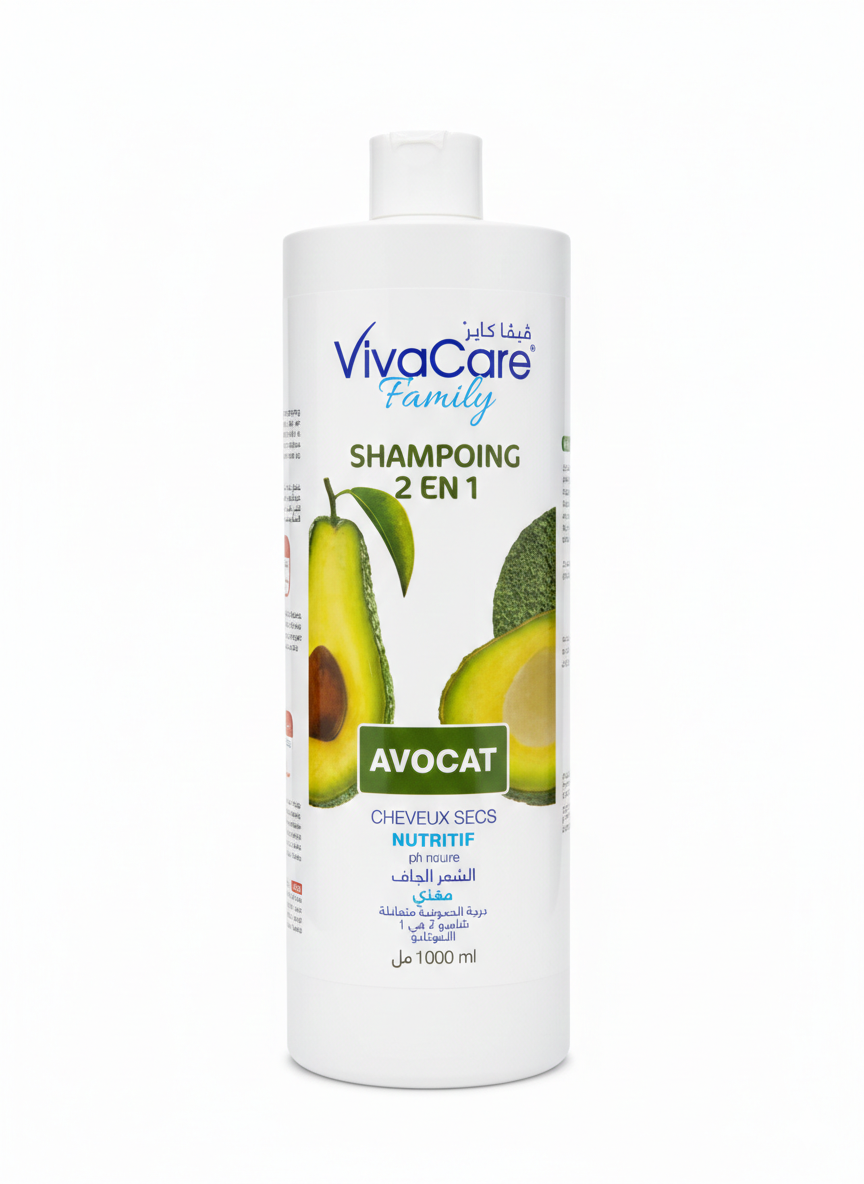 Shampooing VivaCare Family 2-en-1 à l'Avocat 1l
