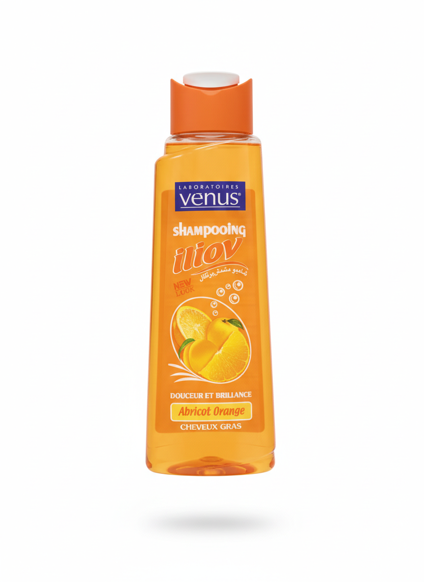🌟 Shampooing Venus – Abricot & Orange (400ml)
