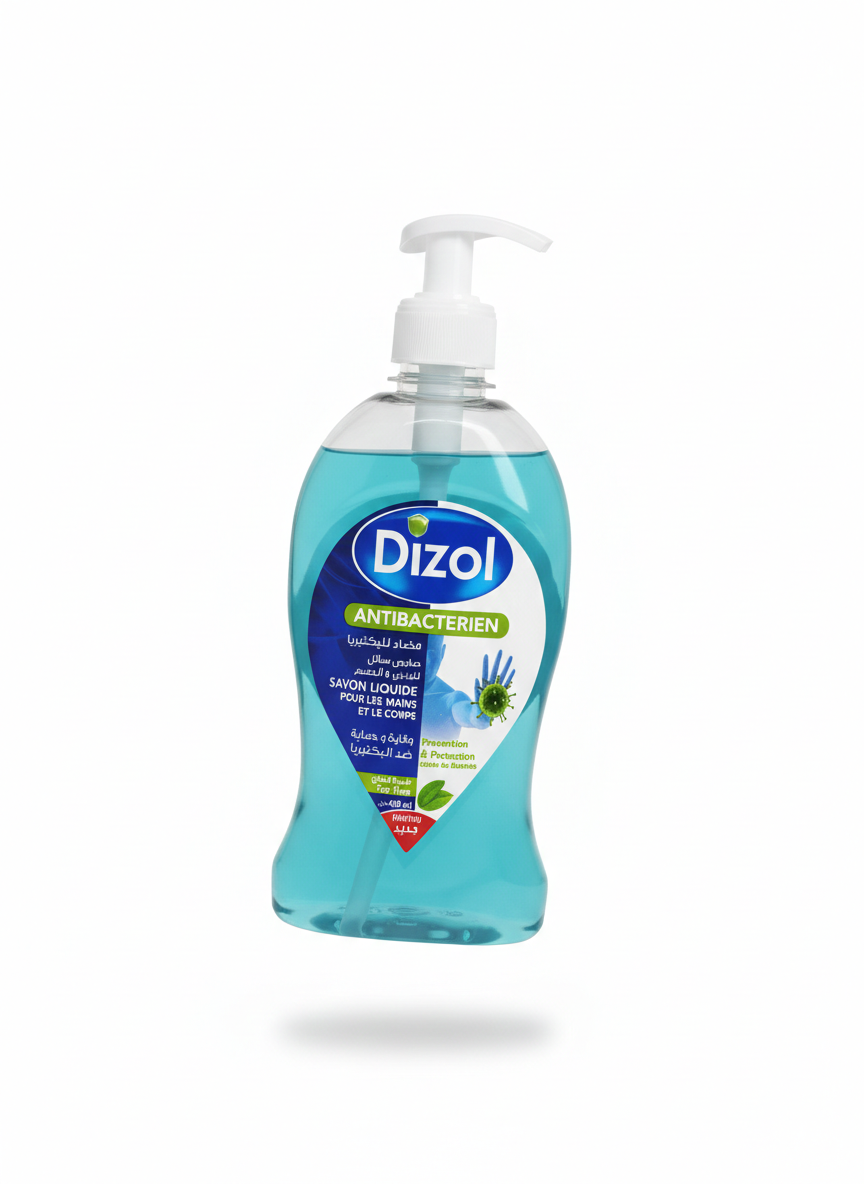 Savon Liquide Antibactérien Dizol 400ml