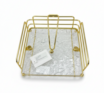 ✨ Porte-Serviettes de Luxe – Design Doré & Cristal