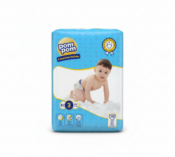 Pom Pom – Couches Bébés (Taille 3)