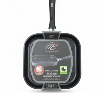 Poêle Grill Carrée – Ménage et Style (28×28 cm)
