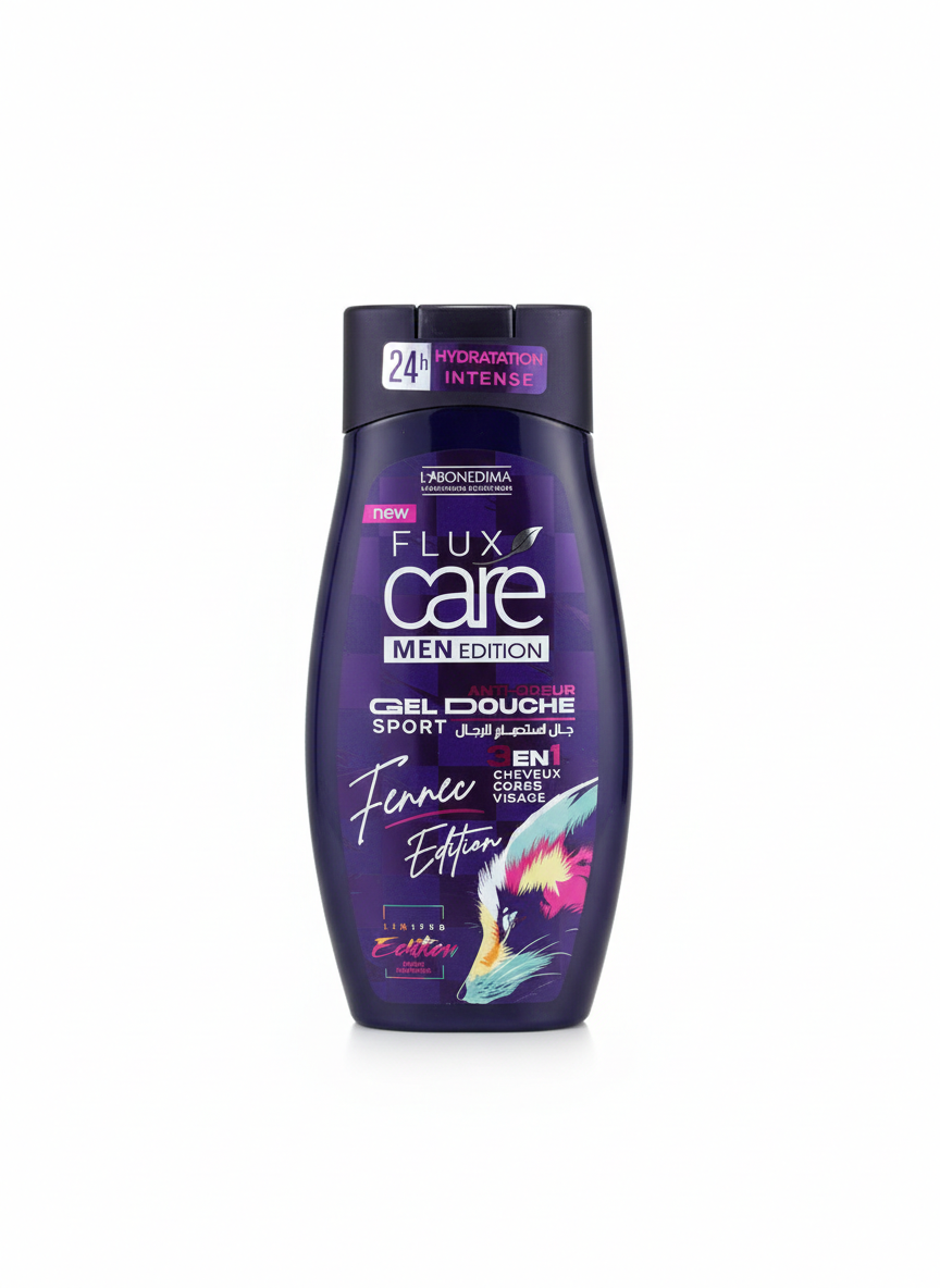 Flux Care Men Edition - Gel Douche 3-en-1 (Fennec Edition) 265ml