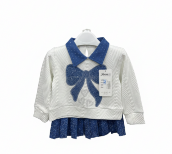 Ensemble 2 Pièces : Pull Texturé & Jupe Scintillante