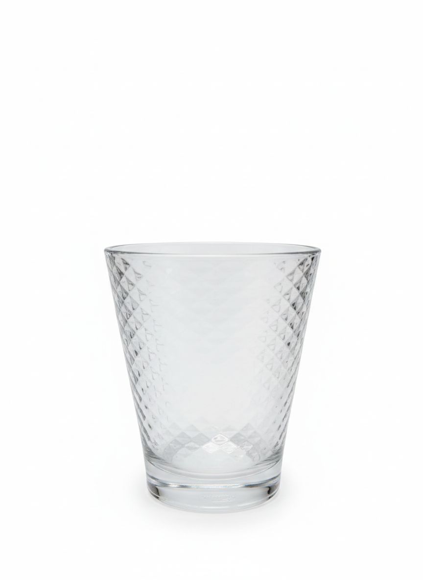 Verre à Eau en Cristal Taillé – Design Diamant 28.5cl
