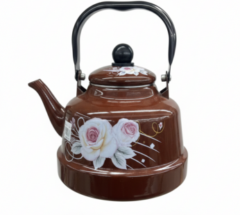 Théière Émaillée Décorée – Style Traditionnel