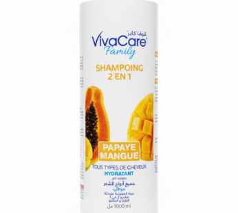 🧴 Shampoing Viva Care Family 2 en 1 – Papaye & Mangue