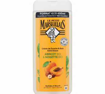Le Petit Marseillais – Crème Douche & Bain Abricot & Noisette (650ml)