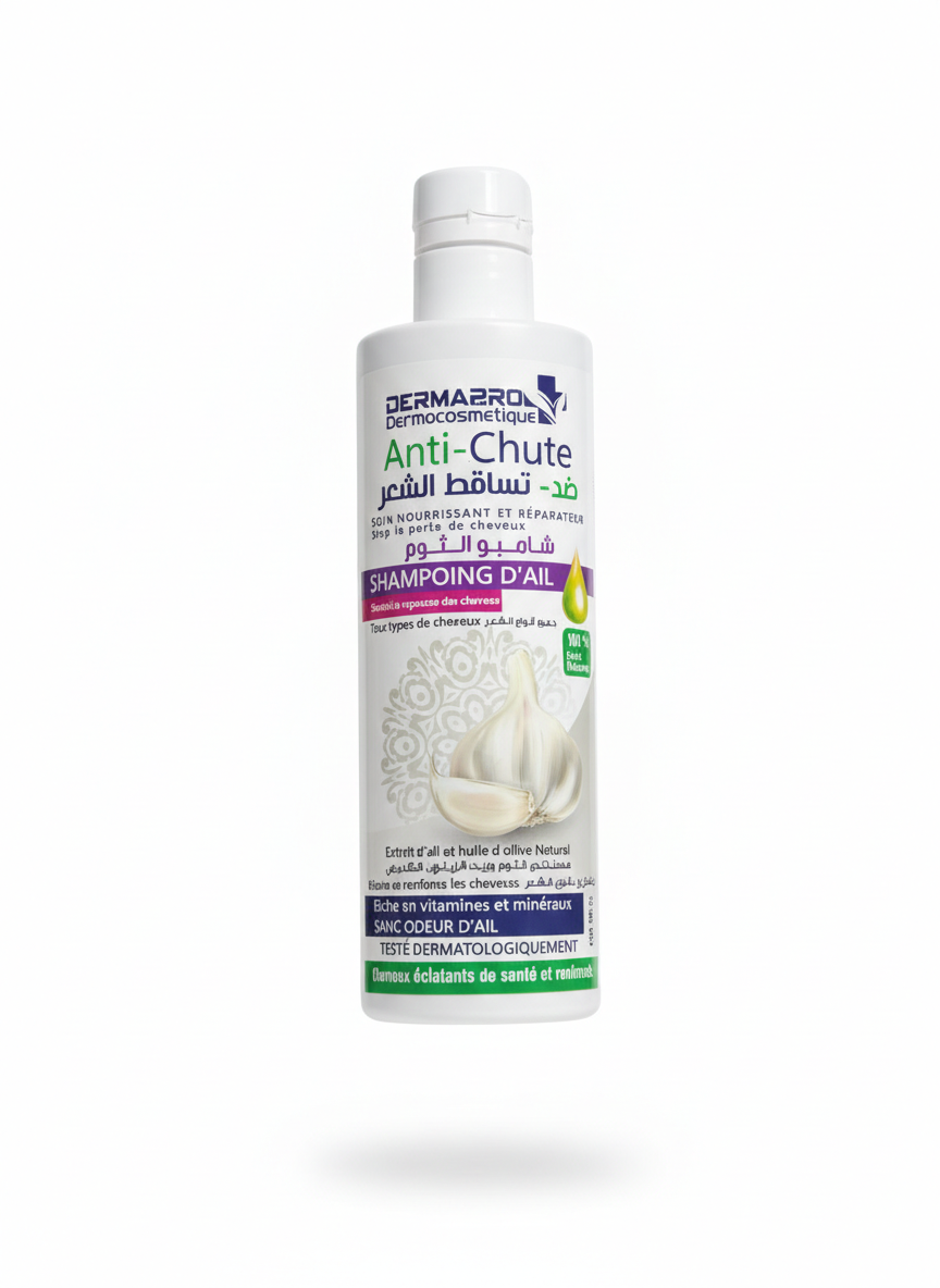 Shampoing Anti-Chute à l'Ail (Dermazro) 400ml