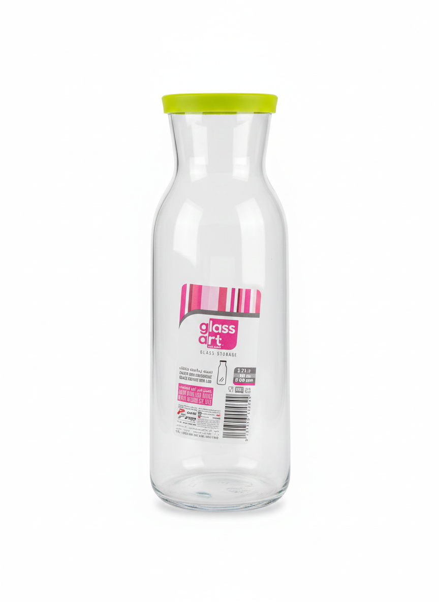 Carafe en verre avec couvercle - 1,2 Litre