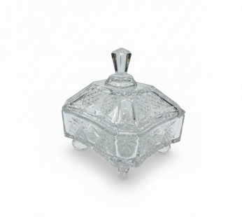 Bonbonnière en Verre Ciselé – Style Classique