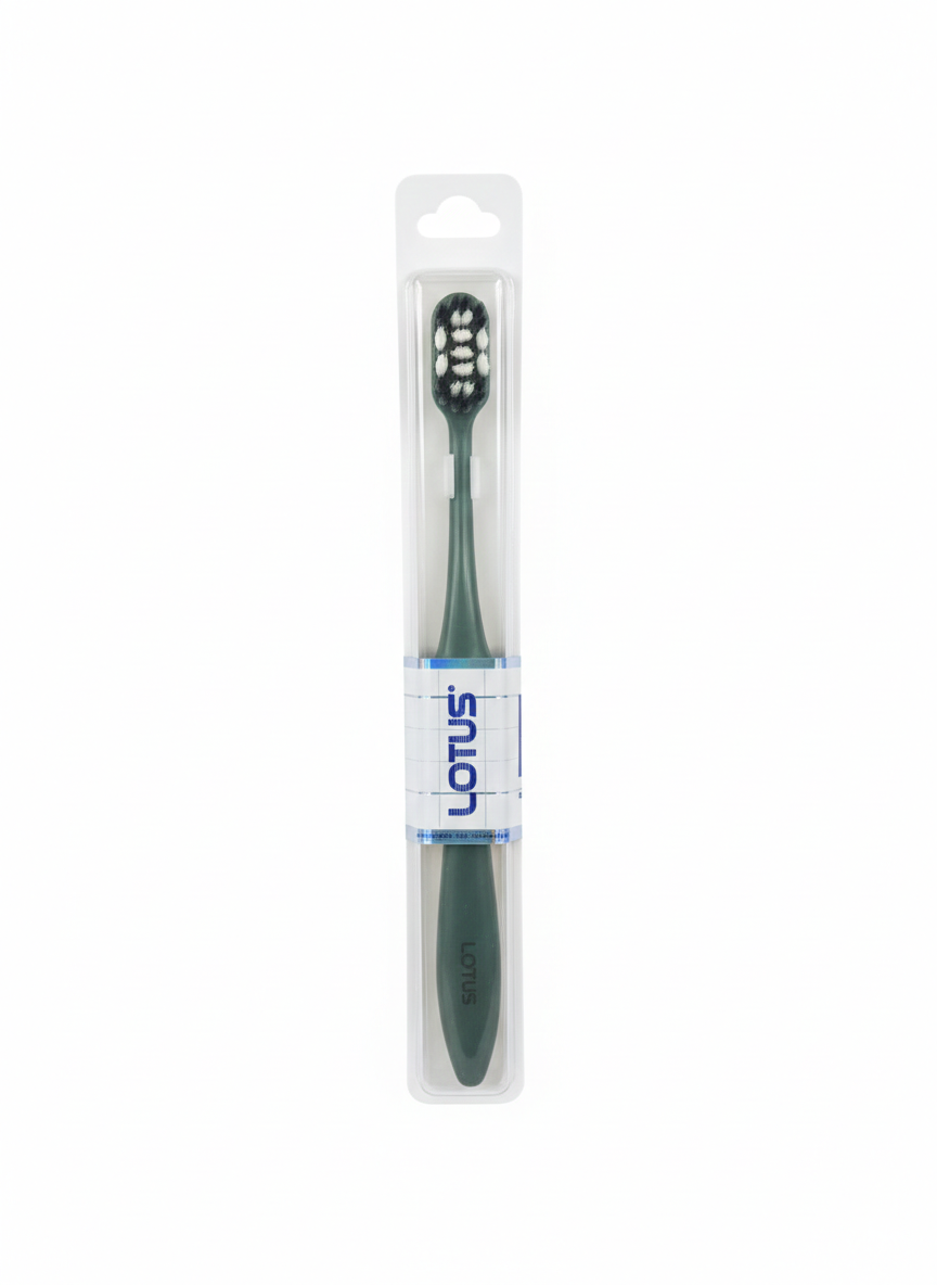 Brosse à dents Lotus - Vert forêt