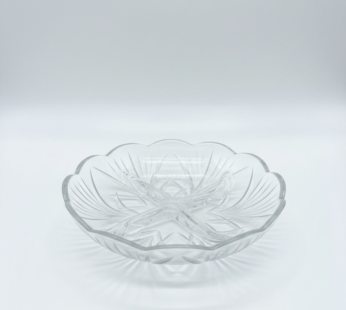 Ramequin festonné en verre ciselé