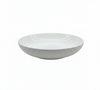 Assiette à Pasta en Porcelaine Blanche