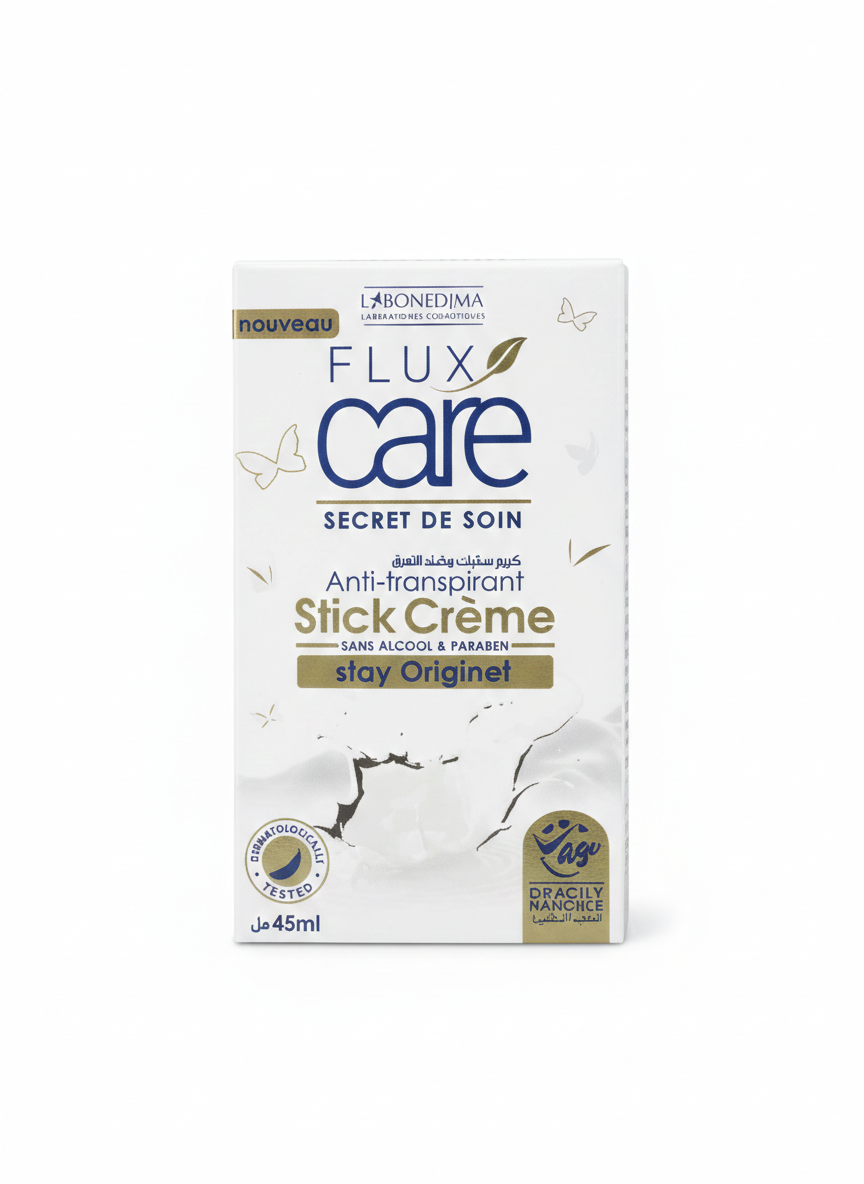 Anti-transpirant Flux Care – Stick Crème (45ml) ✨