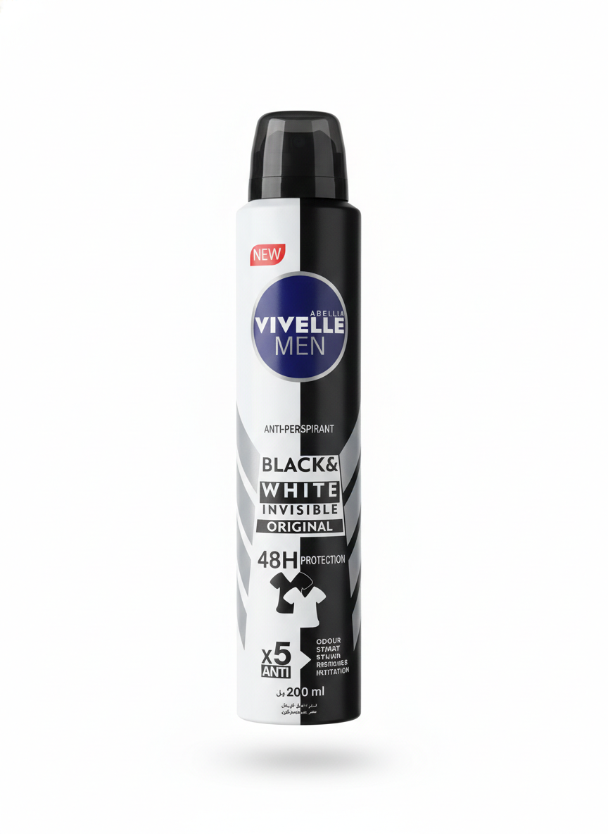 Déodorant Vivelle Men Black & White Invisible 200ml