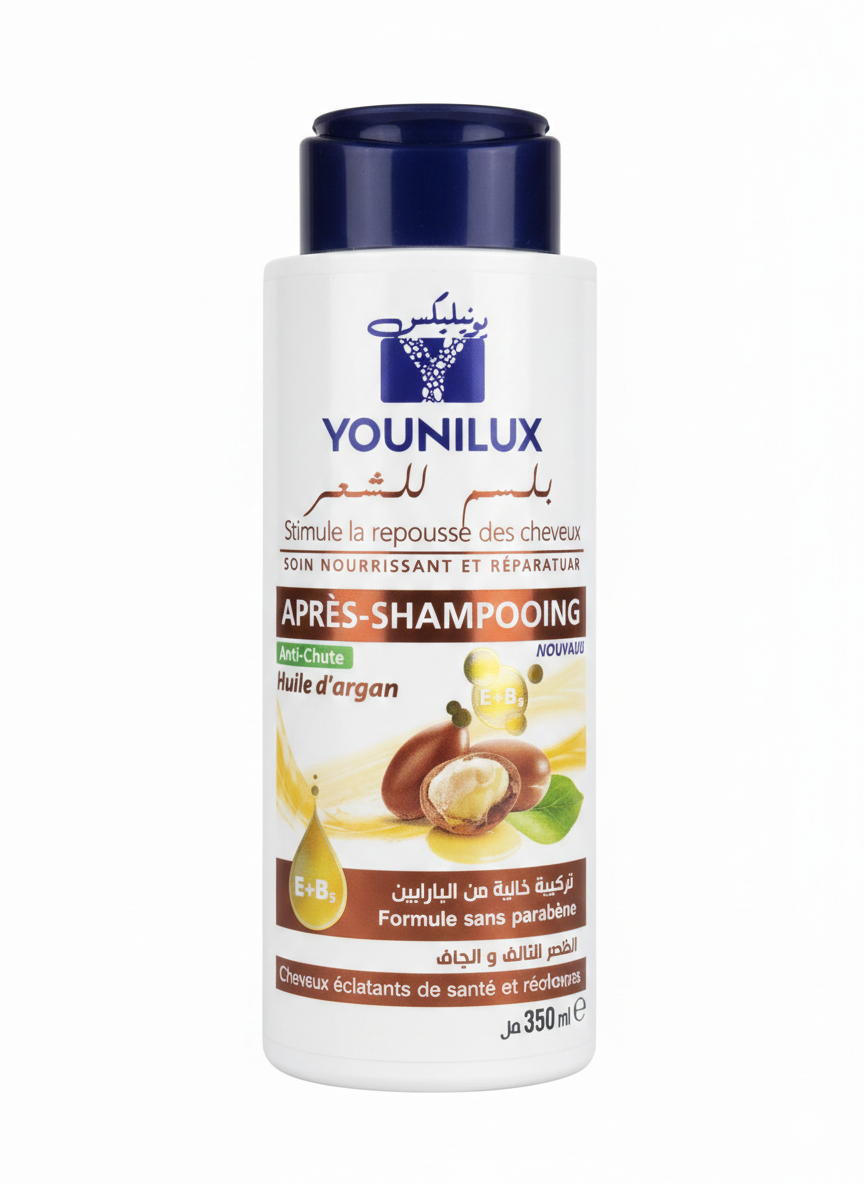 Après-Shampooing Younilux à l'Huile d'Argan 350ml