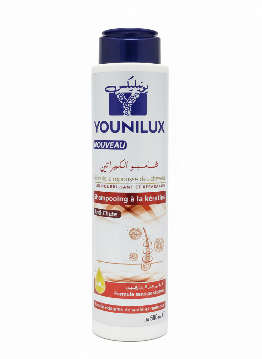 Shampooing à la Kératine Younilux (500 ml)