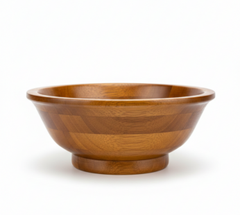 Bol en bois de style artisanal