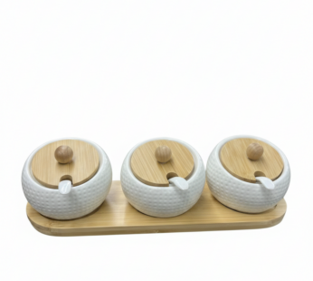 ALPHA Ensemble de 3 pots à épices élégants