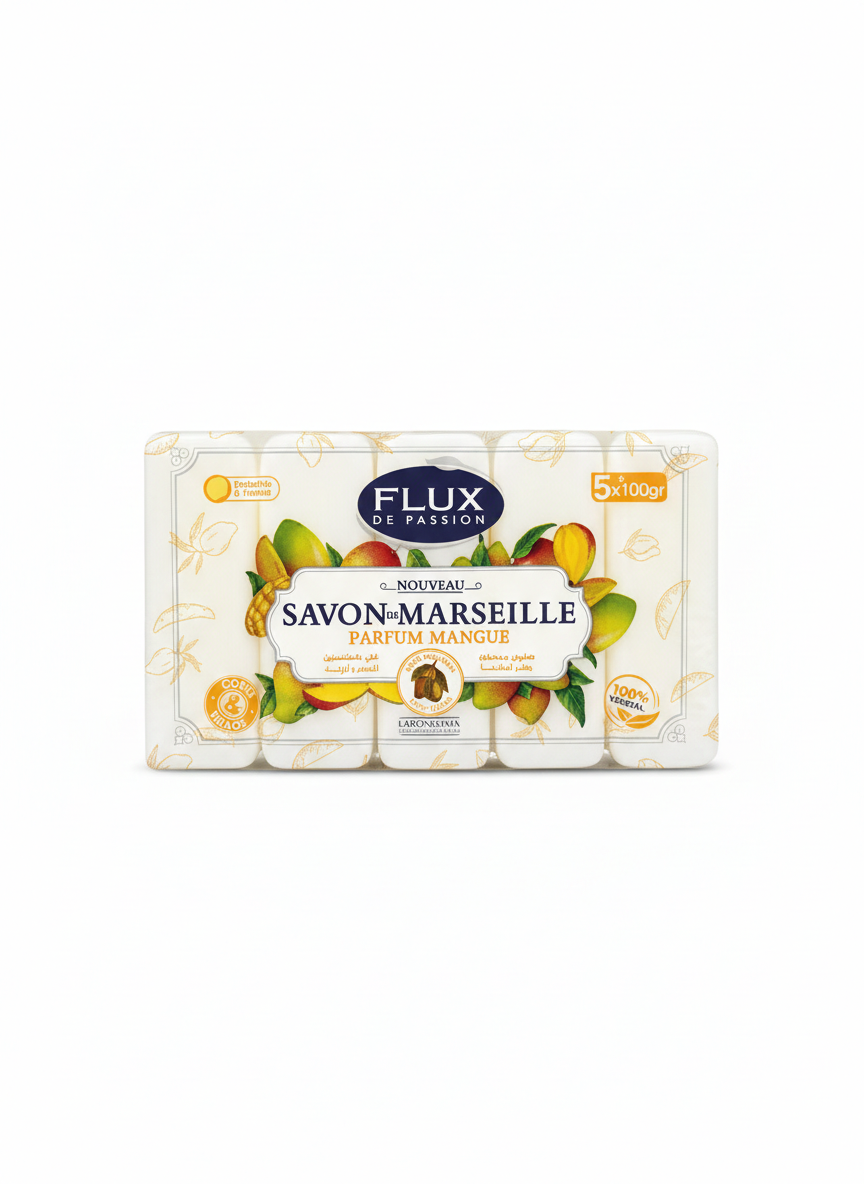 Savon de Marseille "Flux de Passion" – Parfum Mangue