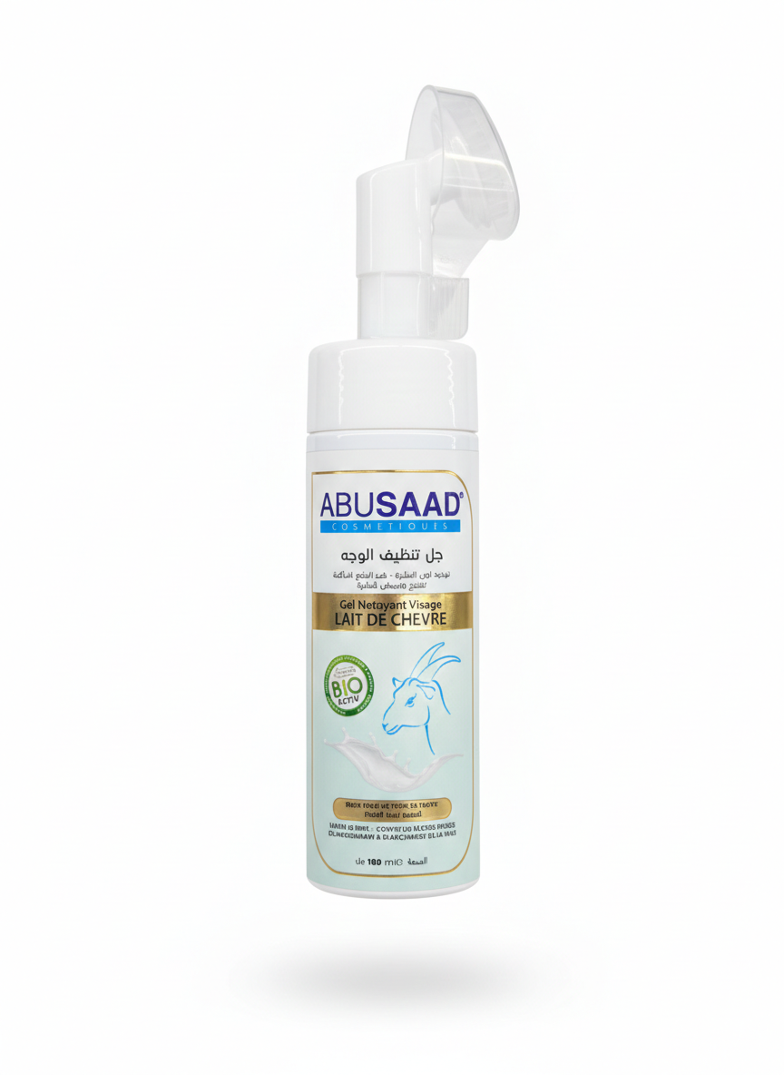 Gel Nettoyant Visage au Lait de Chèvre - AbuSaad 180ml