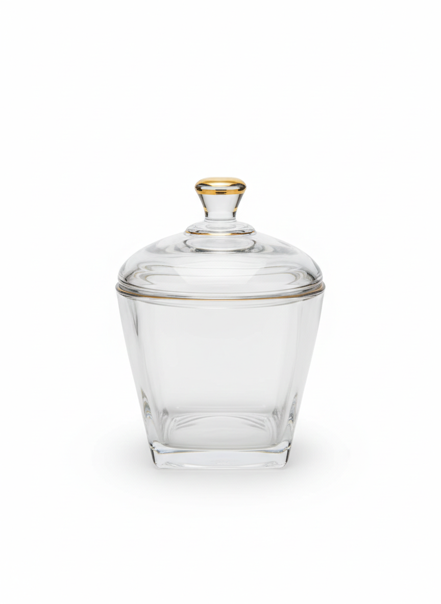 Sucrier / Bonbonnière en Verre - Design Élégant