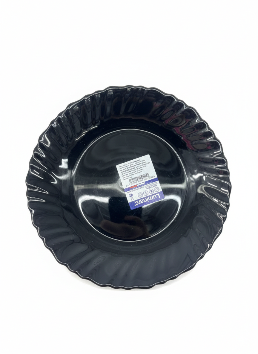 Assiette Plate Luminarc – Noire (24 cm)