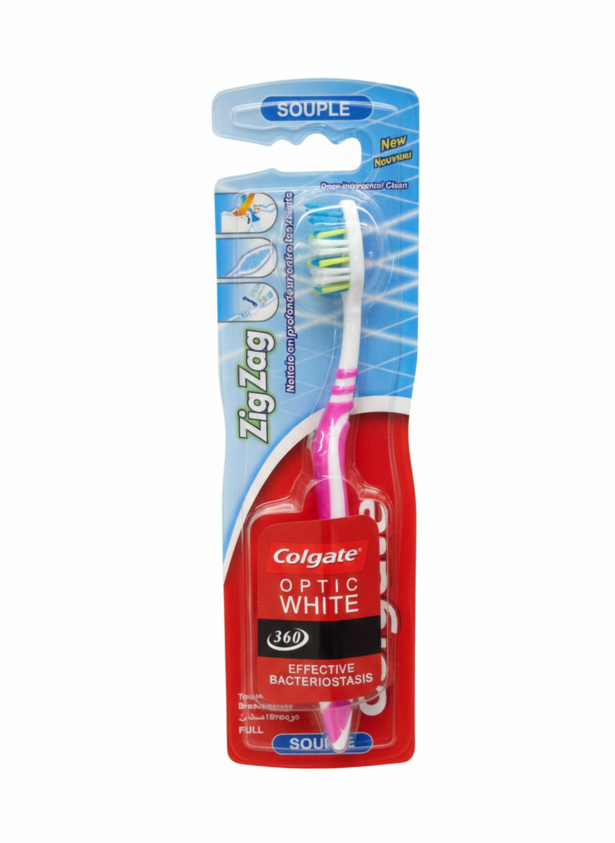 COLGATE brosse à dents manuelle-ZigZag Optic White