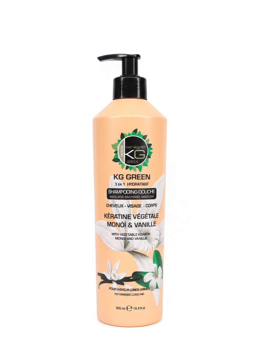 Gel Douche & Shampoing 3-en-1 Keragold Green