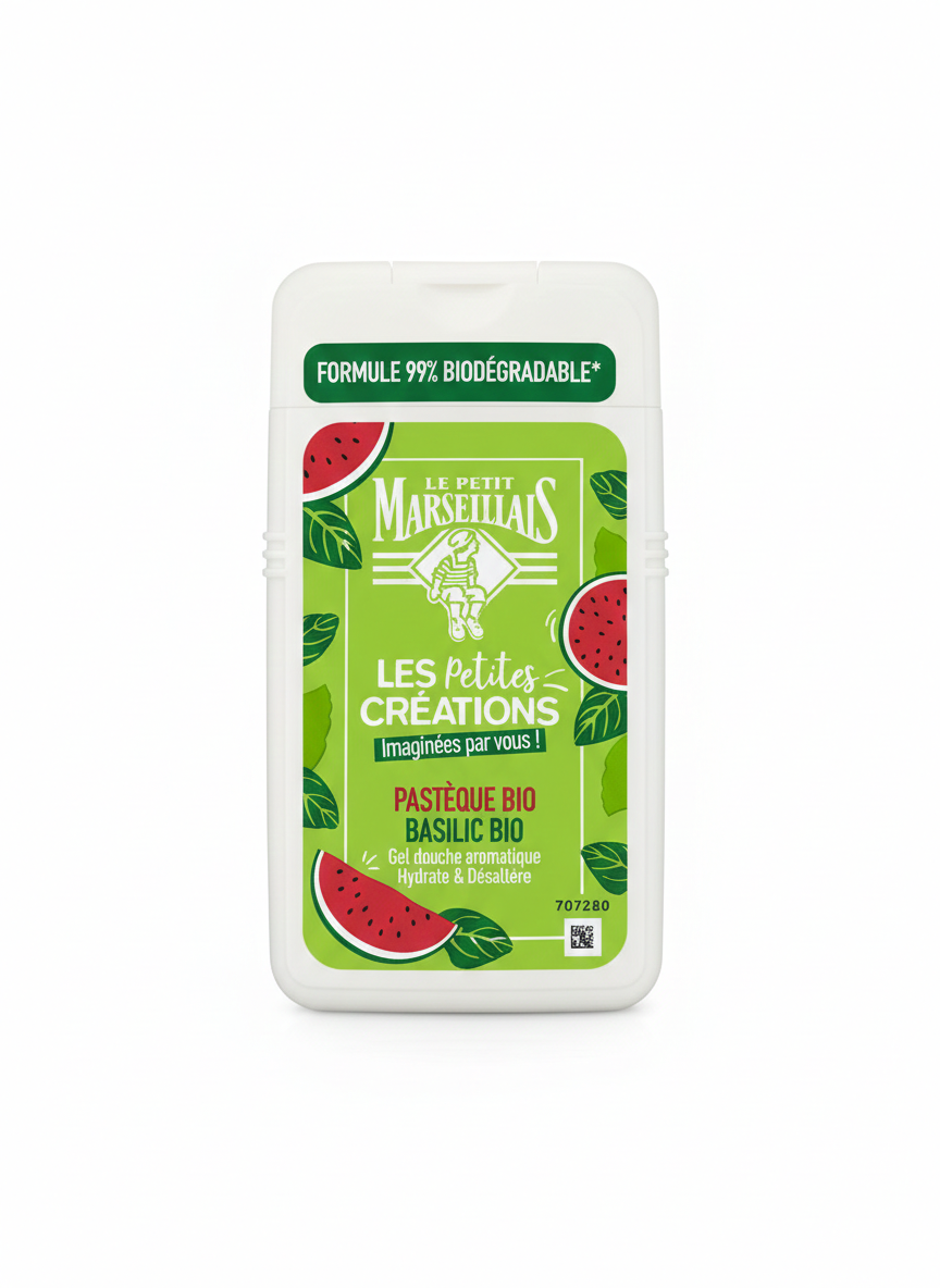 Gel Douche Le Petit Marseillais – Pastèque & Basilic Bio 250ML
