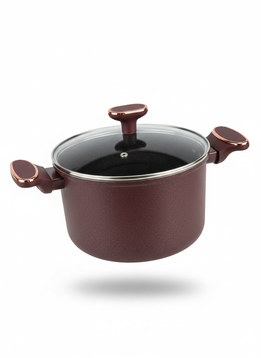 Marmite Ariyana 20 cm avec Couvercle en Verre