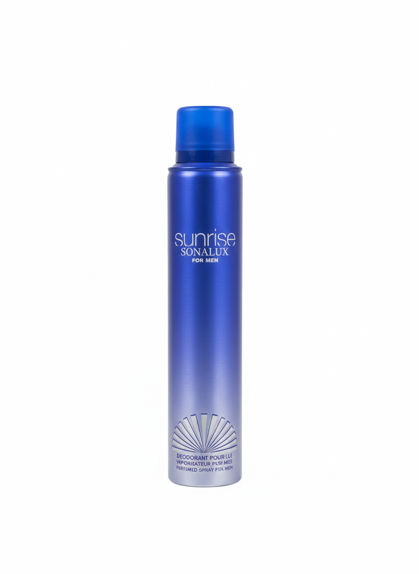 Déodorant Sunrise SONALUX pour Homme – Spray Parfumé 200ml