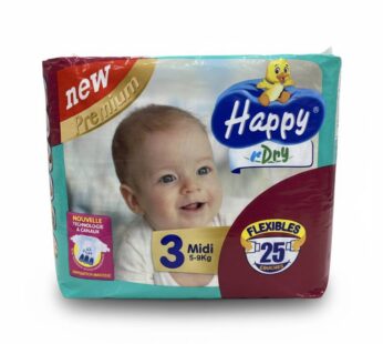 Couches Happy Dry – New Premium (Taille 3)