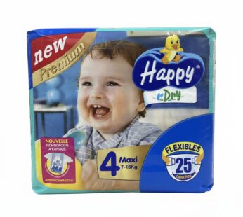 Couches Happy Dry – Taille 4 (Maxi)