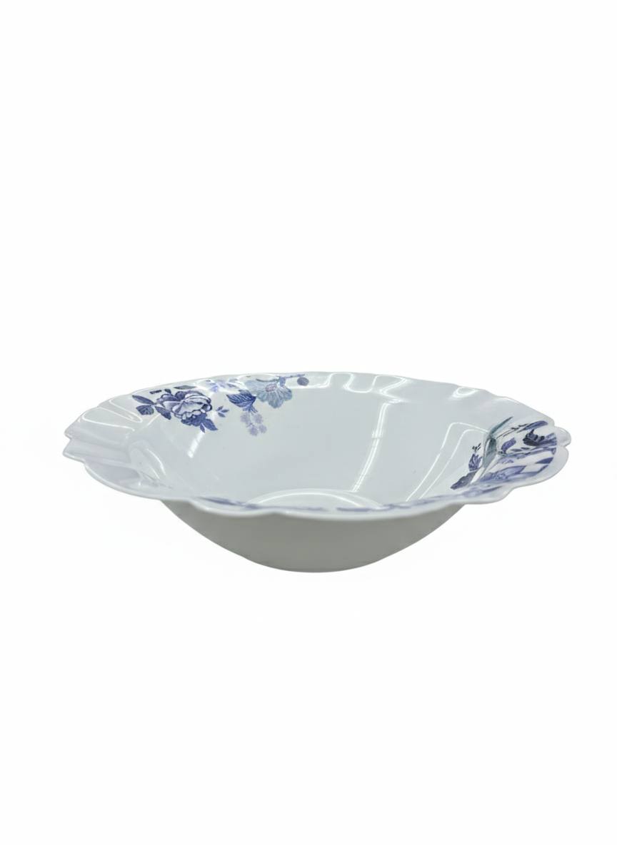 Bol Décoré 10 floral bleu