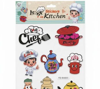 Planche de Stickers Muraux « Love in Kitchen »
