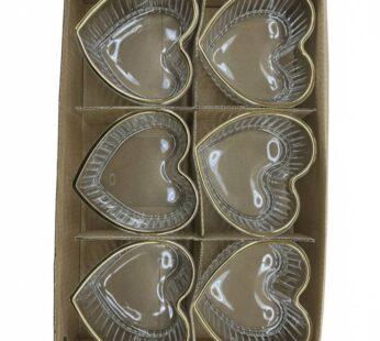 Ensemble de 6 Ramequins en Cœur