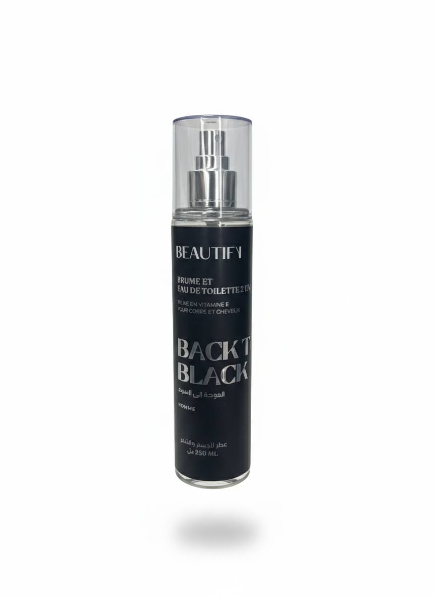 Beautify - Back to Black (250 ml) brume parfumée et eau de toilette 2-en-1