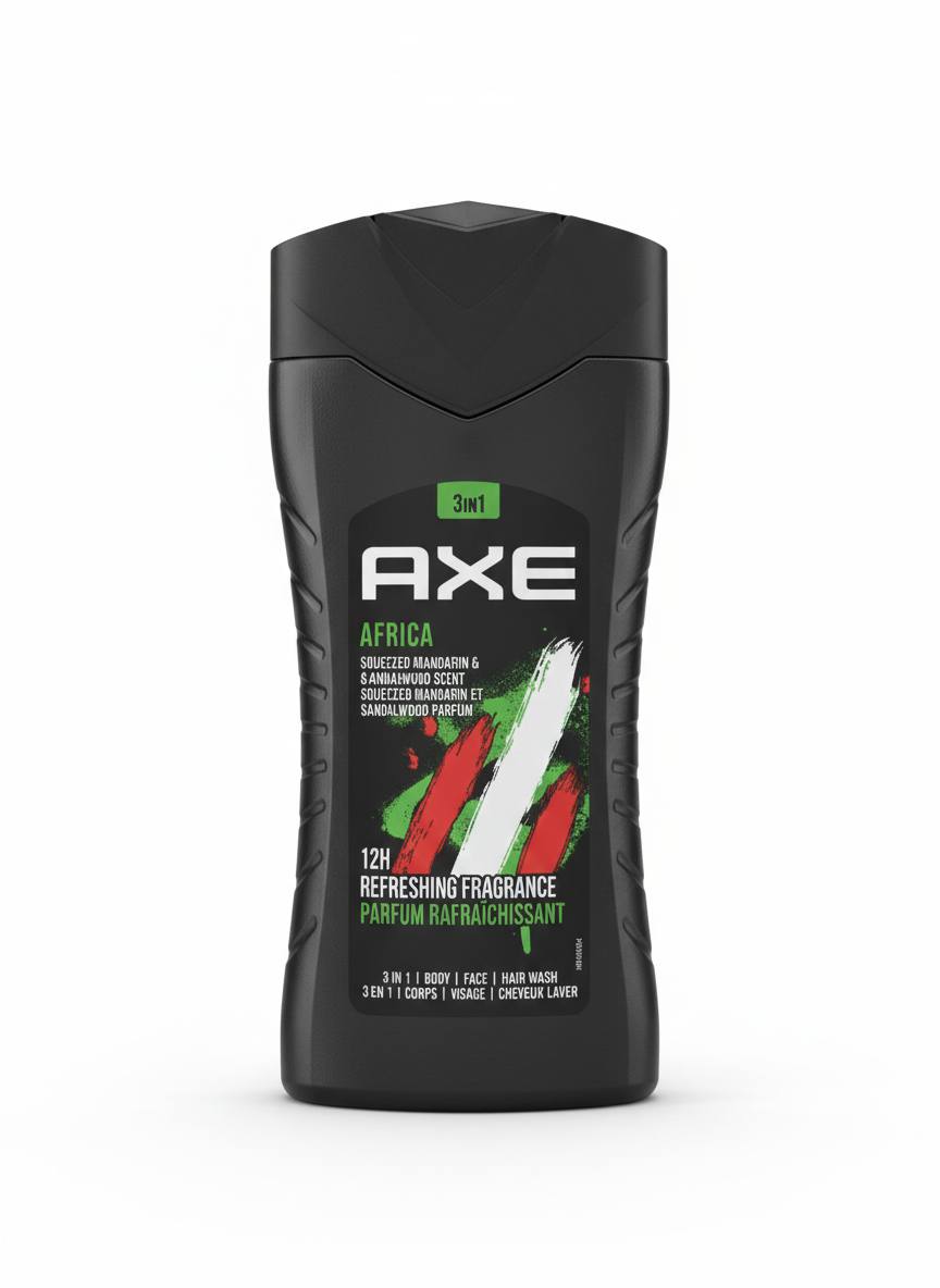 Gel Douche AXE Africa (3-en-1) 250ML