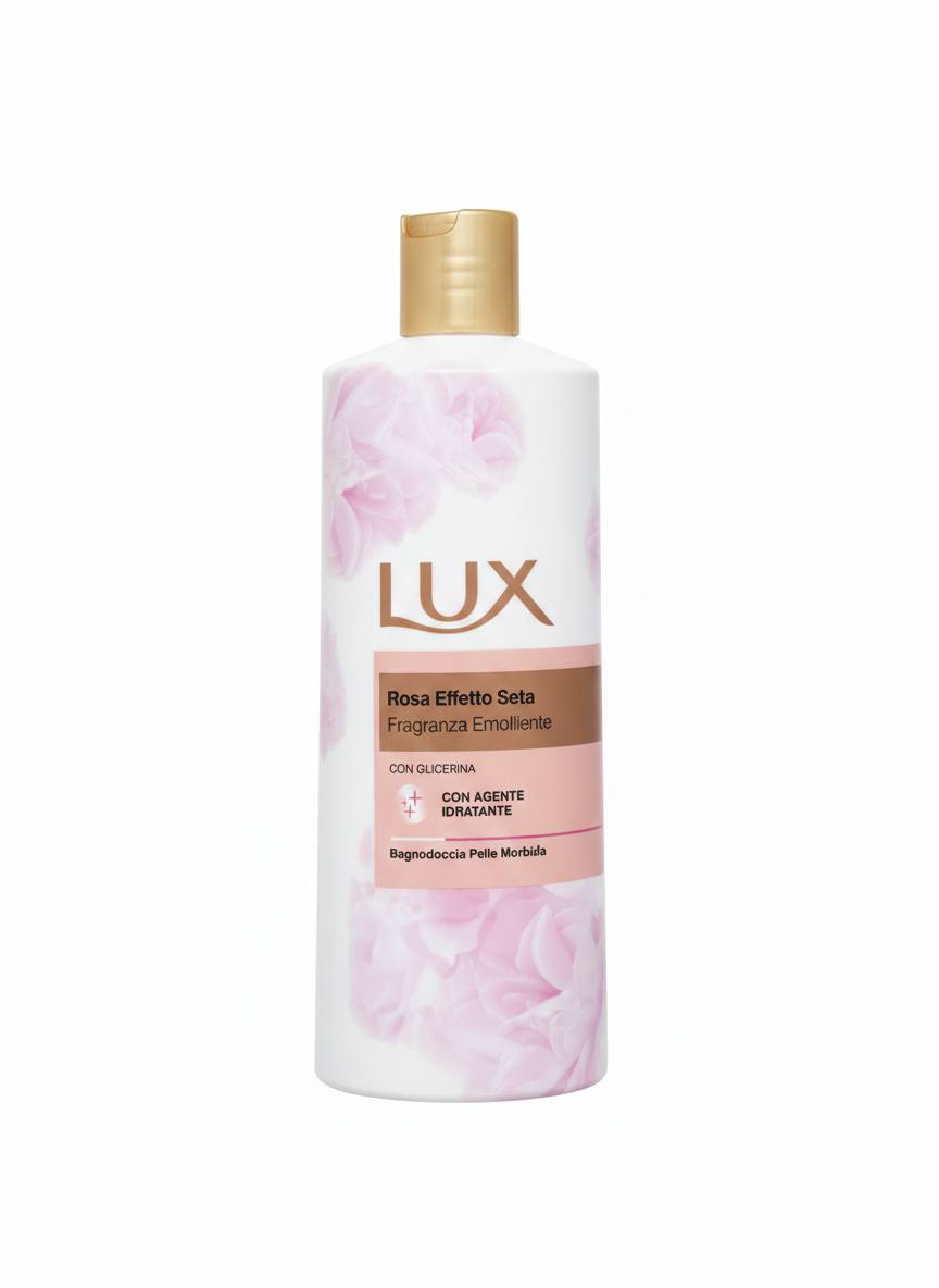 Lux Rosa Effetto Seta (Effet Soie) gel douche et bain moussant 500ML