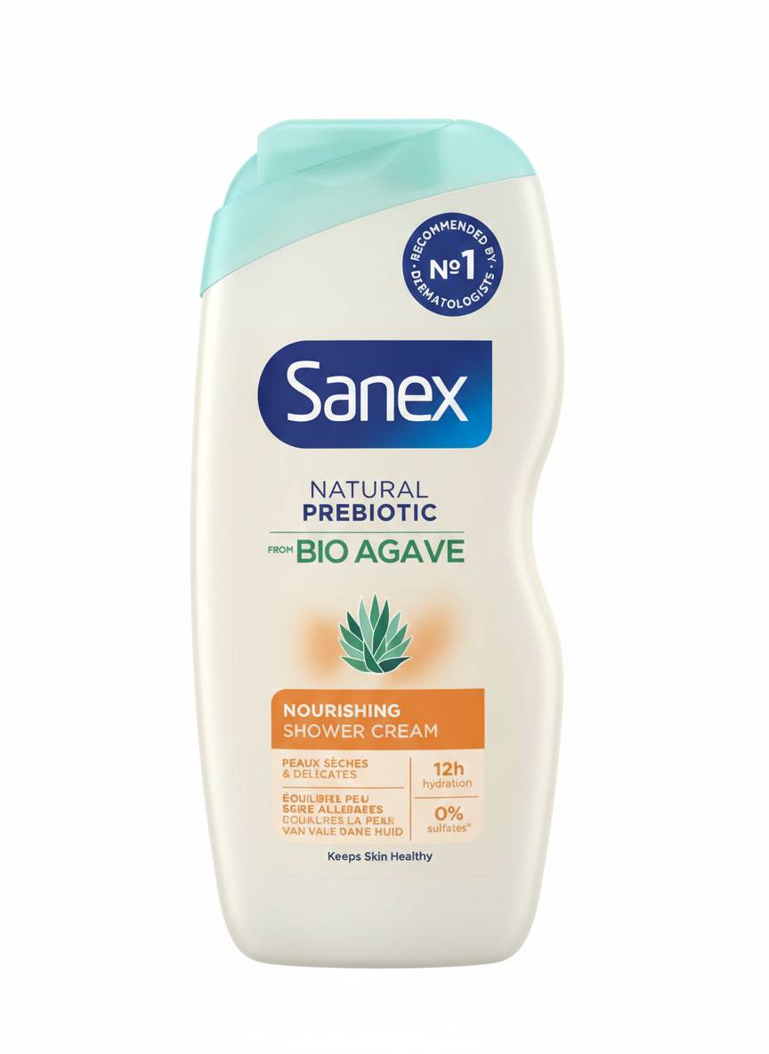 Sanex Natural Prebiotic - Crème de Douche Nourrissante