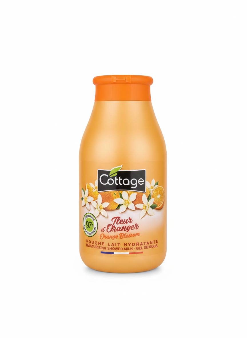 Douche Lait Hydratante Cottage – Fleur d'Oranger 250ML